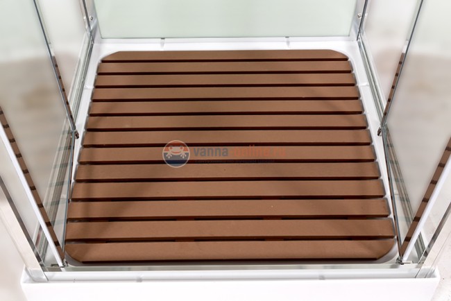 Душевая кабина Deto V1015, 100 x 100 см, с электрикой, гидромассажем, стекла матовые