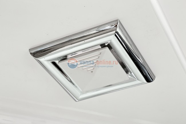 Душевая кабина Deto V1015, 100 x 100 см, с электрикой, гидромассажем, стекла матовые