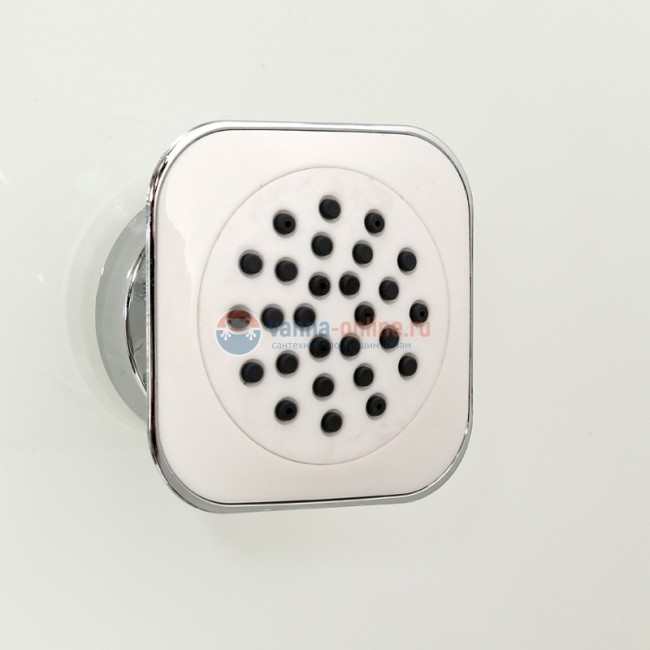 Душевая кабина Deto V1015, 100 x 100 см, с электрикой, гидромассажем, стекла матовые