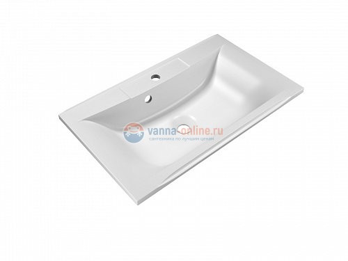 Раковина из искусственного мрамора BelBagno BB750/450-LV-MR-PR, 75x45x15 см