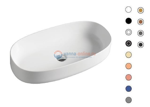 Раковина ArtCeram Cognac COL005 01; 00, накладная, цвет - белый глянцевый, 68 х 35 х 15 см Раковина ArtCeram Cognac COL005 01; 00, накладная, цвет - белый глянцевый, 68 х 35 х 15 см