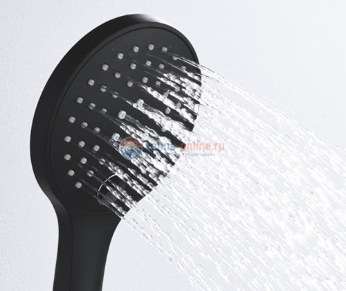 Лейка WasserKRAFT A078, 3-х функциональная, черная Лейка WasserKRAFT A078, 3-х функциональная, черная