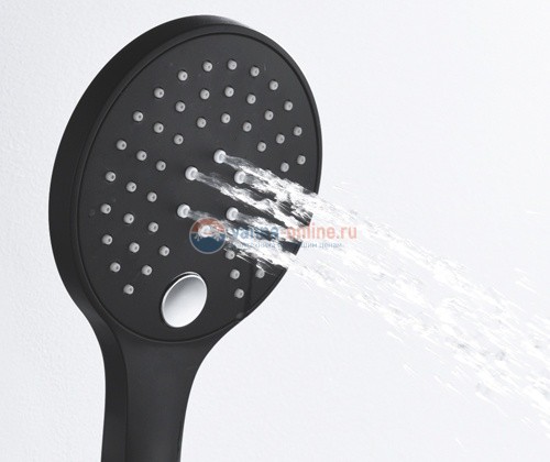 Лейка WasserKRAFT A078, 3-х функциональная, черная Лейка WasserKRAFT A078, 3-х функциональная, черная