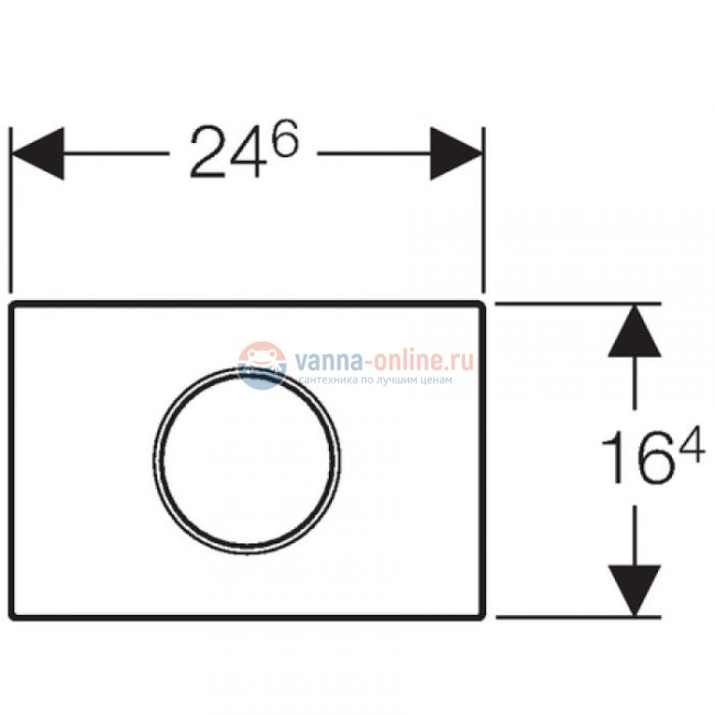 Привод бесконтактного смыва Geberit Sigma Type 10 115.908.KJ.1 для унитаза, 3В, двойной смыв, пластик, белый / глянцевый хром / белый