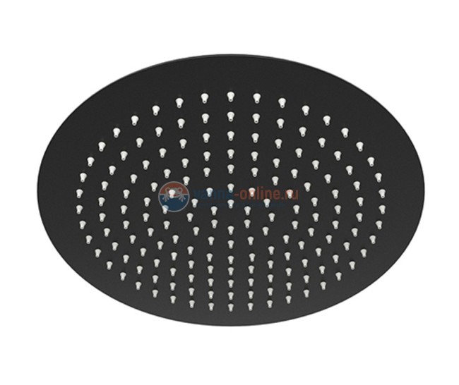 Верхний душ WasserKRAFT A160, D300 мм,цвет - черный