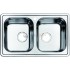 Мойка кухонная Iddis Strit полированная 78 х 48 см, две чаши