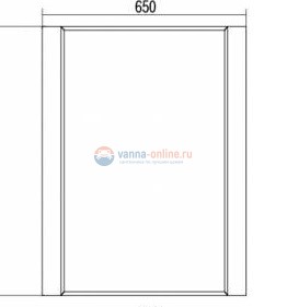 Зеркало Акватон Ария 65, 1A133702AA010, белый Зеркало Акватон Ария 65, 1A133702AA010, белый