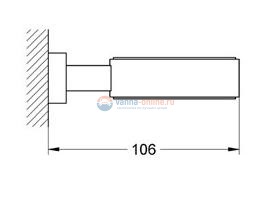 Держатель для стакана или мыльницы Grohe Essentials Cube 40508000