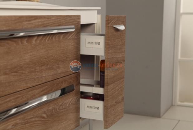 Тумба под раковину Акватон Блент 2Б 100, 1A165901BL010, белая