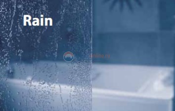 Шторка для ванны Ravak Supernova VSK2 Rosa 160, левая, белая/раин