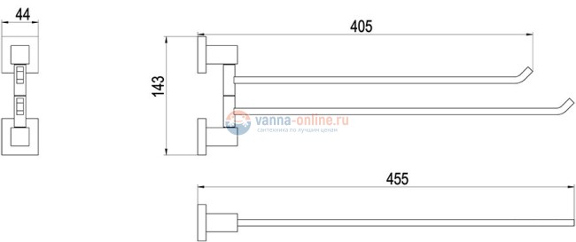 Полотенцедержатель Timo Selene 10059/00