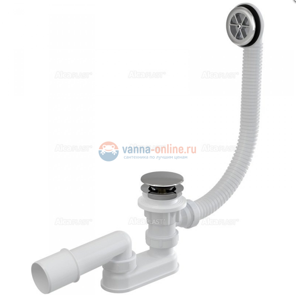 Слив-перелив для ванны клик/кляк AlcaPlast A505crm