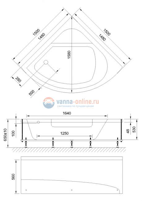 Акриловая ванна Royal Bath Rojo RB 375201