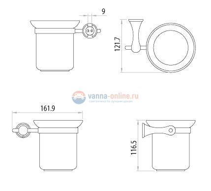 Ершик для унитаза Lemark Standard LM2140C Ершик для унитаза Lemark Standard LM2140C