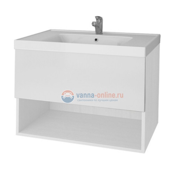 Тумба под раковину Dreja Perfecto 90 см, 99.0808 подвесная, белый глянцевый Тумба под раковину Dreja Perfecto 90 см, 99.0808 подвесная, белый глянцевый