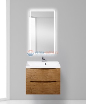 Тумба под раковину BelBagno Marino MARINO-700-2C-SO-RN-P, 70 х 45 х 55 см, Rovere Nature - светло-коричневый