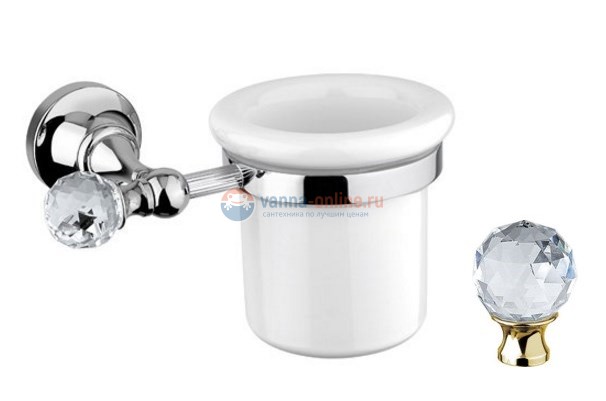 Стакан Cezares Olimp ТUM-02-Sw цвет бронза, ручки Swarovski Стакан Cezares Olimp ТUM-02-Sw цвет бронза, ручки Swarovski