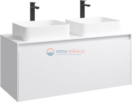 Корпус тумбы под раковину Aqwella Mobi MOB0112W 120 см, белый