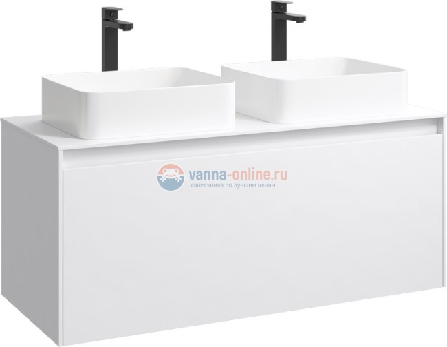 Корпус тумбы под раковину Aqwella Mobi MOB0112W 120 см, белый