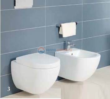 Биде Villeroy&Boch Verity Design 5403 00 01, подвесное Биде Villeroy&Boch Verity Design 5403 00 01, подвесное
