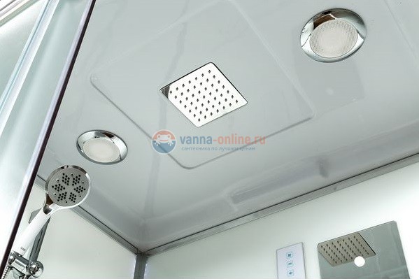 Душевая кабина Deto D D129S эл 120 x 90 см, с крышей и электрикой