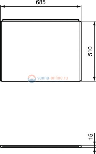 Боковая панель 70 см для ванны Ideal Standard E114801 CONNECT AIR Боковая панель 70 см для ванны Ideal Standard E114801 CONNECT AIR