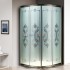 Душевой уголок Cezares GIUBILEO-R-2-100-SCORREVOLE-C-Br, 100 х 100 х 105 см, стекло узорчатое