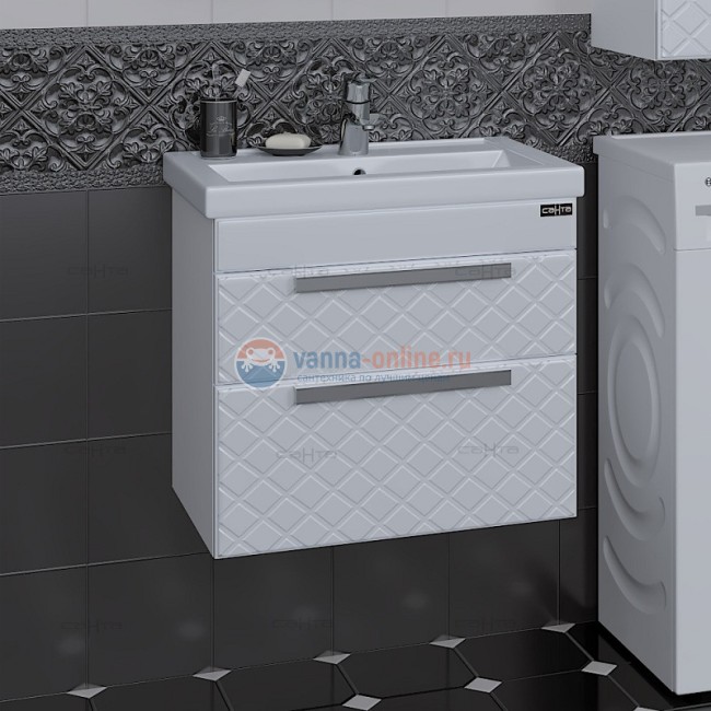 Тумба под раковину СаНта Калипсо 60 NEW 217009лN подвесная