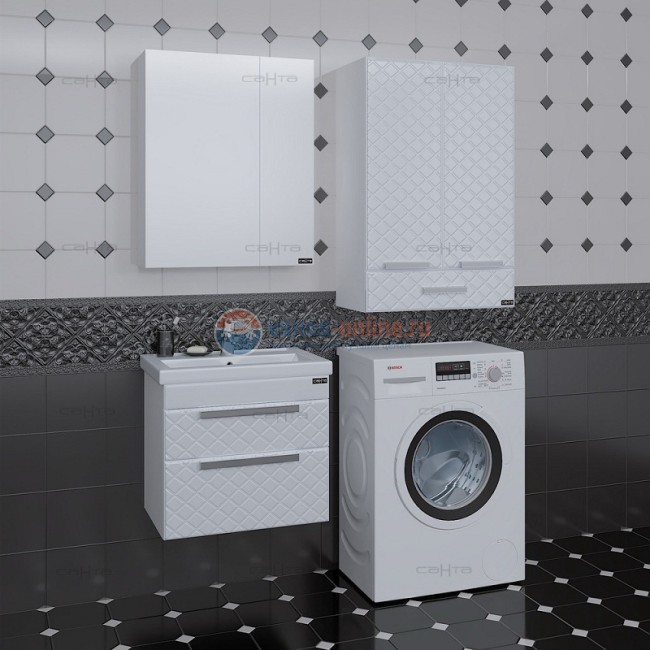 Тумба под раковину СаНта Калипсо 60 NEW 217009лN подвесная