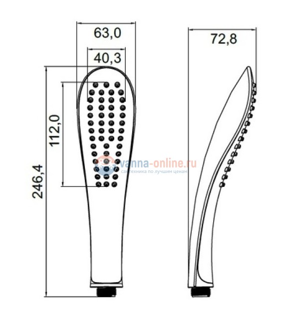 Душевая лейка Iddis 0201F00i18 белый/хром Душевая лейка Iddis 0201F00i18 белый/хром