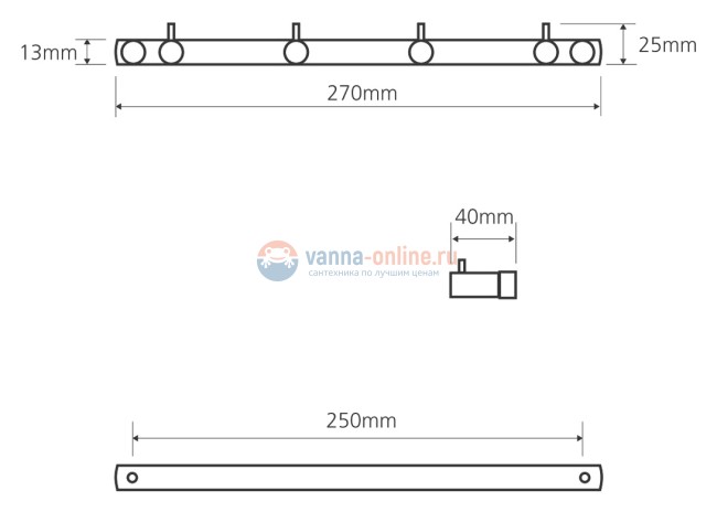 Крючок Bemeta Omega 104606102 Крючок Bemeta Omega 104606102
