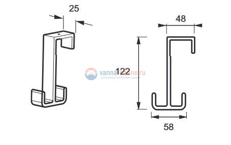 Крючок Jacob Delafon Nouvelle Vague E9405-BLV