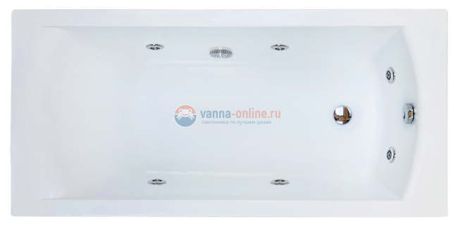 Ванна гидромассажная Royal Bath Vienna RB953200ST, 140 x 70 см, белая