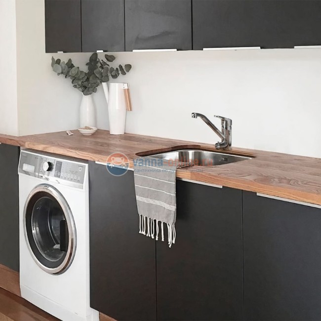 Смеситель для кухни Paini Creta 100, подключение стиральной машины