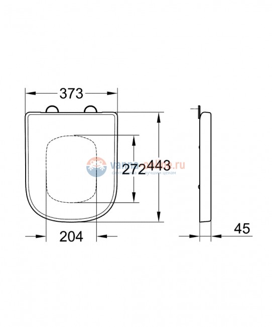 Крышка-сиденье Grohe Euro Ceramic 39331001