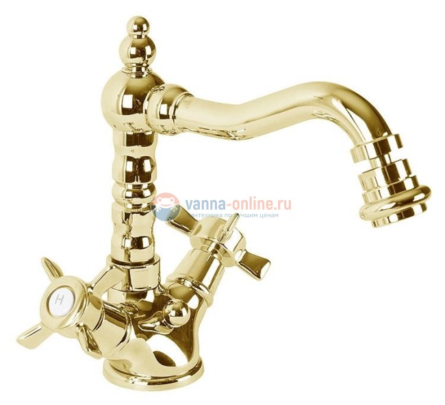 Смеситель Cezares LORD-BS2-03/24 для биде, золото Смеситель Cezares LORD-BS2-03/24 для биде, золото