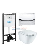 Инсталляция Roca с безободковым унитазом Roca Gap Clean Rim 34647L000, сиденье микролифт, комплект 7.8931.0.410.0 (7893104100) Инсталляция Roca с безободковым унитазом Roca Gap Clean Rim 34647L000, сиденье микролифт, комплект 7.8931.0.410.0 (7893104100)