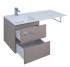 Тумба с раковиной Aquanet Алвита 48 00243661, цвет капучино