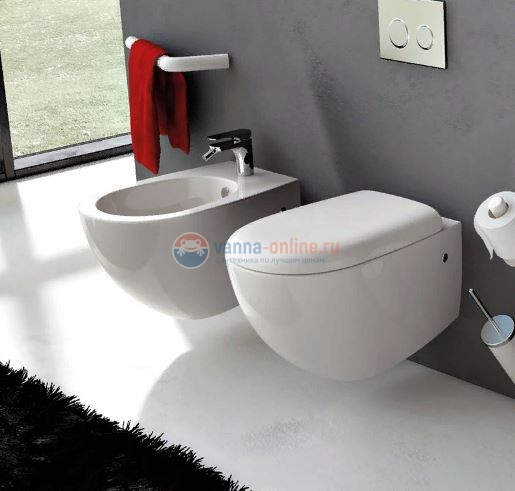 Биде ArtCeram File 2.0 FLB001 03; 00, подвесное