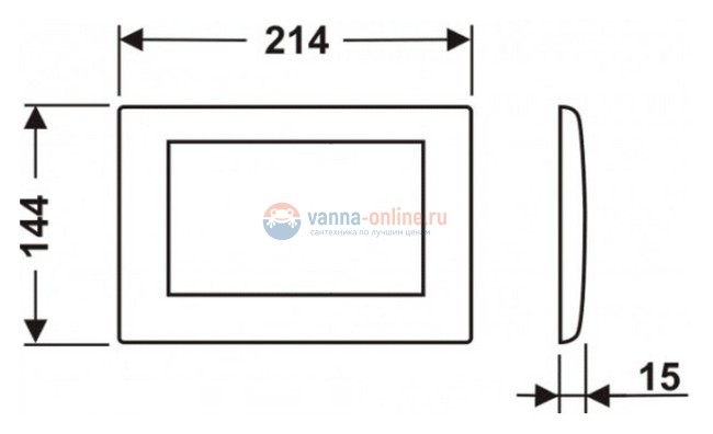 Панель TECE Planus 9 240 311, хром