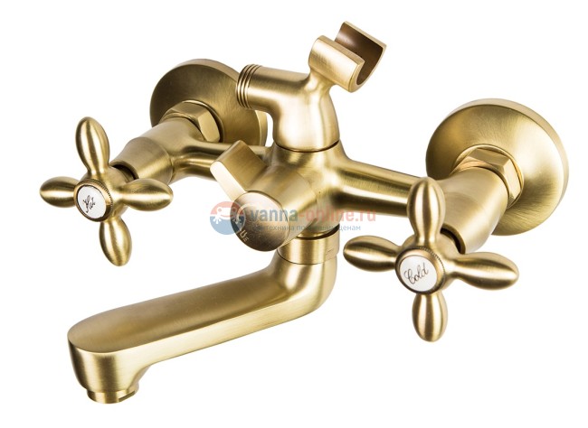Смеситель Agger Retro A1921288 для ванны и душа, бронза