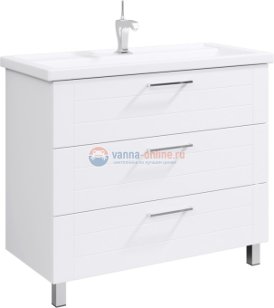 Тумба под раковину Aqwella Манчестер 100, напольная, белый, MAN01103