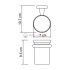 Стакан для зубных щеток WasserKRAFT Lippe 6528