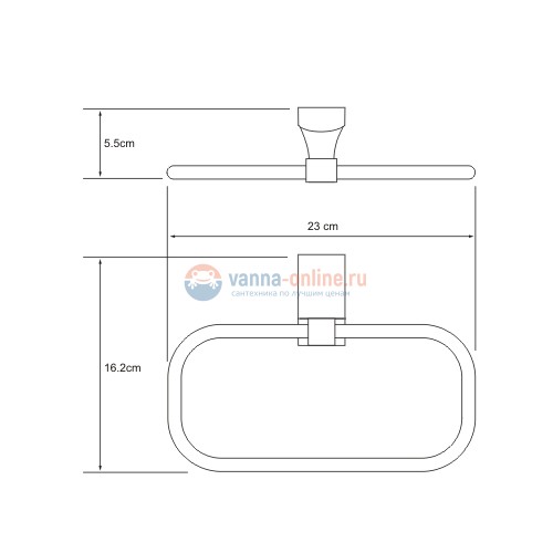 Полотенцедержатель WasserKRAFT Exter К-5260
