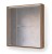 Зеркальный шкаф Raval Frame Fra.03.75/DT, 75 см, с подсветкой, дуб трюфель  (Fra.03.75/DT)
