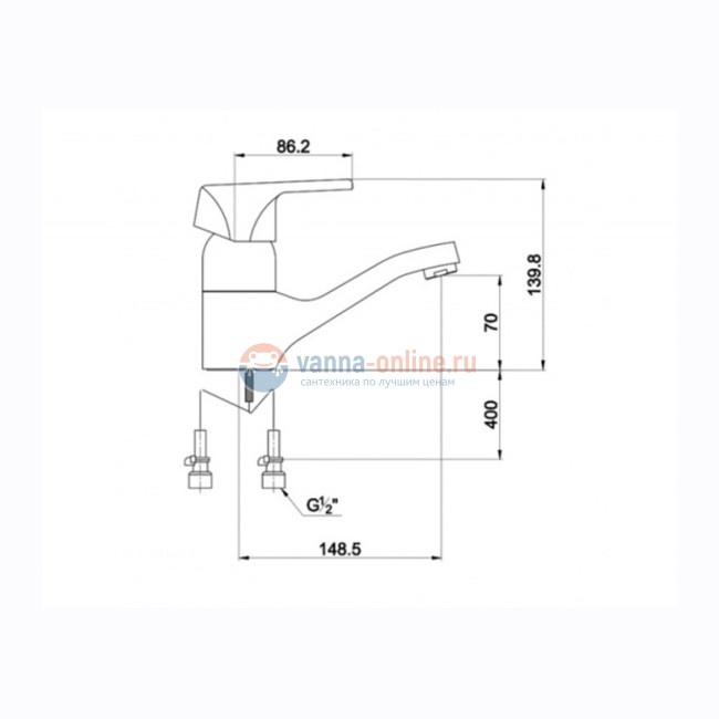 Смеситель для раковины Timo Nordic 0151-15F chrome Смеситель для раковины Timo Nordic 0151-15F chrome