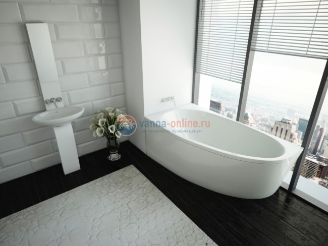 Ванна акриловая Акватек Дива L/R 160 x 90 см