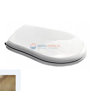 Крышка-сиденье Kerasan Retro 108601 Soft-Close, белый/бронза