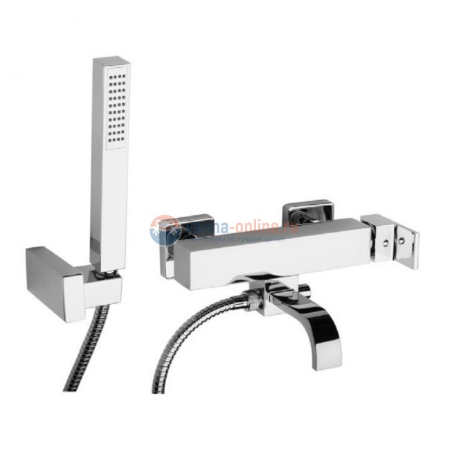 Смеситель для ванны Paini Dax-R с аксессуаром Смеситель для ванны Paini Dax-R с аксессуаром