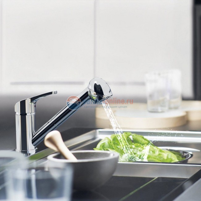 Смеситель для кухни Paini Creta выдвижной излив Смеситель для кухни Paini Creta выдвижной излив
